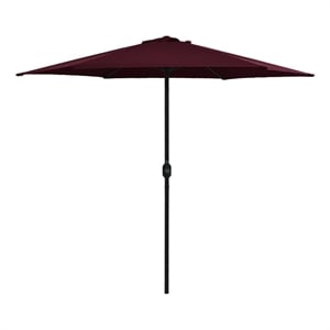 vidaXL Large Tiltable Garden Parasol in Bordeaux Red