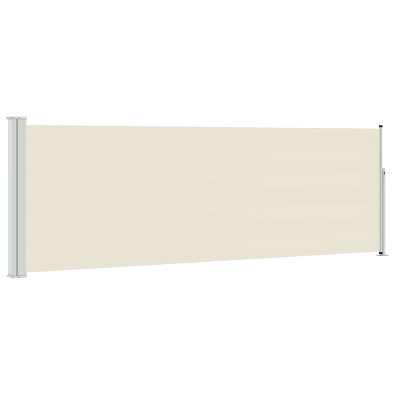 vidaXL Side Awning with PU Coating in Cream
