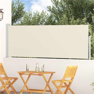 vidaXL Side Awning with PU Coating in Cream