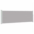vidaXL Side Awning with PU Coating and Powder Coated Iron in Grey