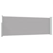 vidaXL Side Awning with PU Coating and Powder Coated Iron in Grey