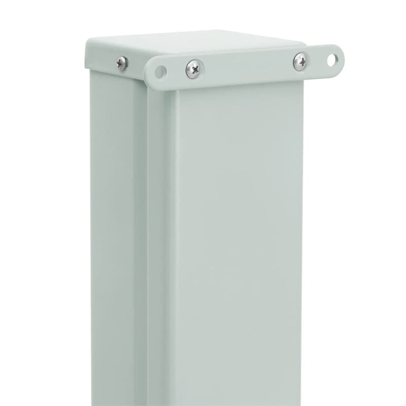 vidaXL Side Awning with PU Coating and Powder Coated Iron in Grey