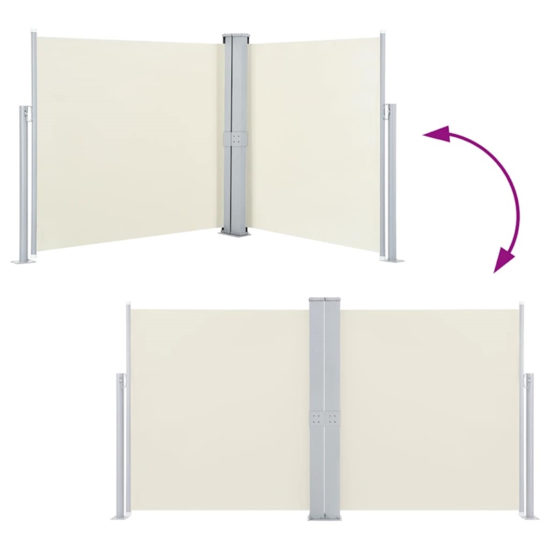 vidaXL Side Awning in Cream