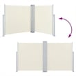 vidaXL Side Awning in Cream