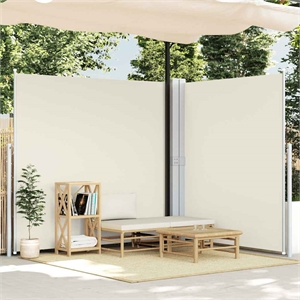 vidaXL Side Awning in Cream