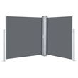 vidaXL Polyester Fabric and Steel Frame Side Awning in Anthracite