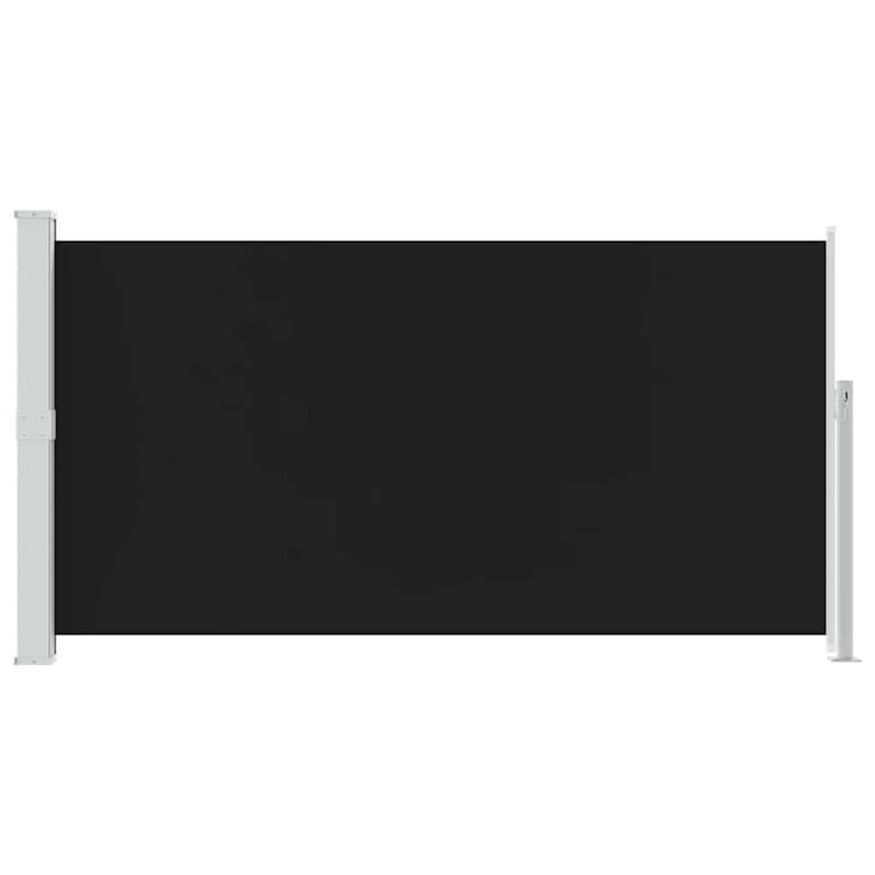 vidaXL 63 x 118.1 in Retractable Side Awning in Black
