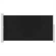 vidaXL 63 x 118.1 in Retractable Side Awning in Black