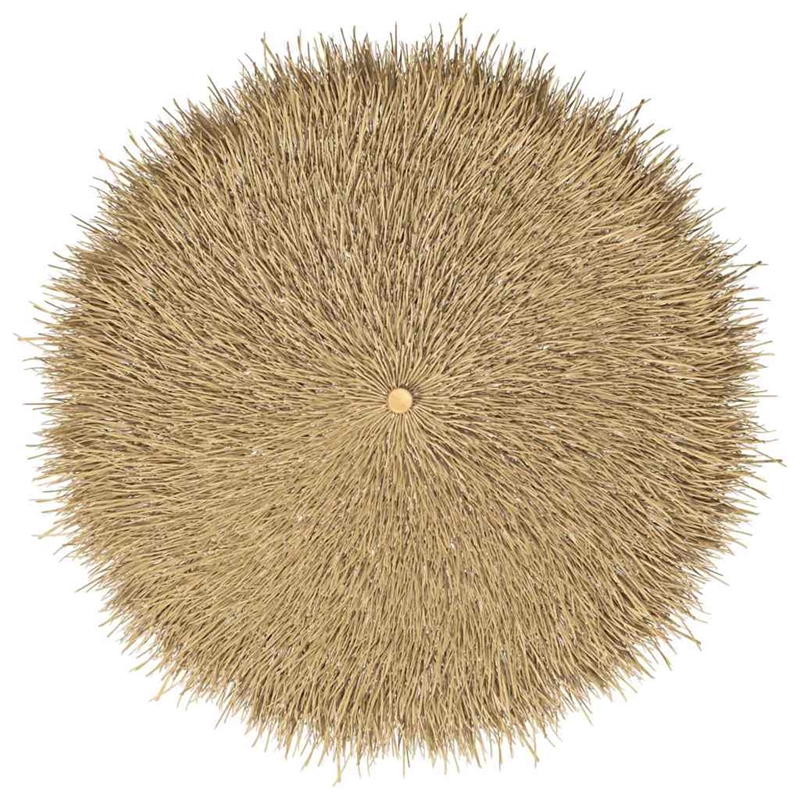 vidaXL 59.1 in Diameter Tiki Umbrella in Natural Bamboo