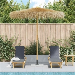 vidaXL Garden Parasol in Brown Bamboo