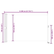 vidaXL Side Awning in Black Screen + Grey Stand