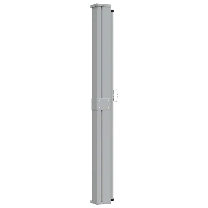 vidaXL Side Awning in Black Screen + Grey Stand
