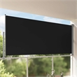 vidaXL Side Awning in Black Screen + Grey Stand