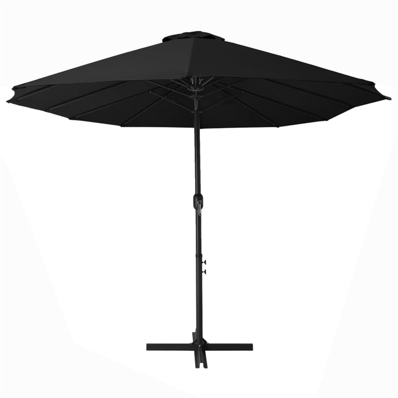 vidaXL Extra Large Parasol Black