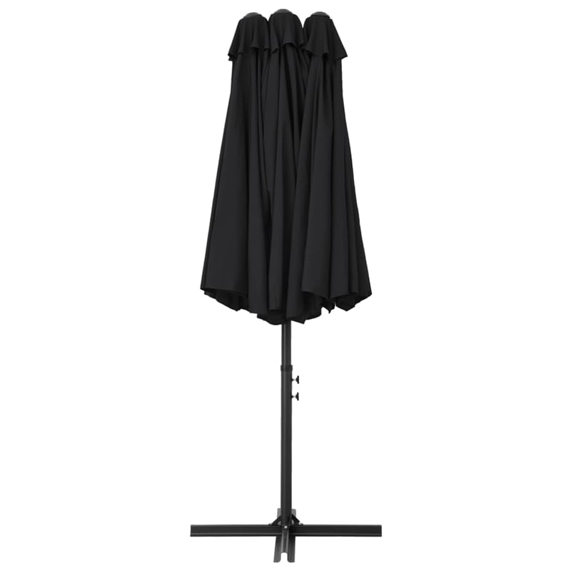 vidaXL Extra Large Parasol Black