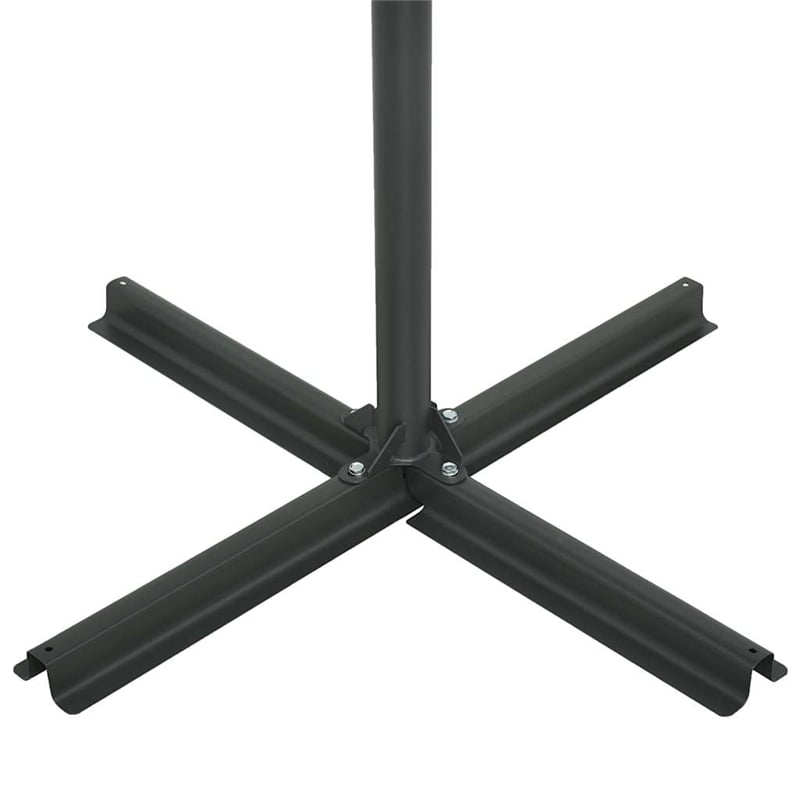 vidaXL Extra Large Parasol Black