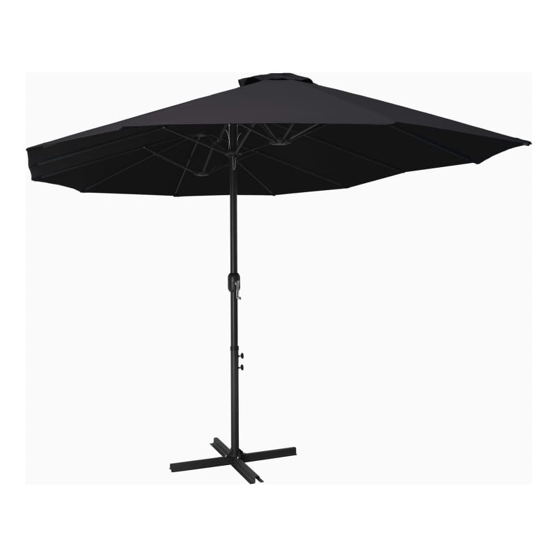 vidaXL Extra Large Parasol Black