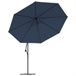 vidaXL Large Cantilever Garden Parasol in Bold Blue