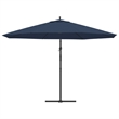 vidaXL Large Cantilever Garden Parasol in Bold Blue