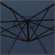 vidaXL Large Cantilever Garden Parasol in Bold Blue