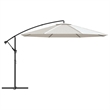 vidaXL Large Cantilever Garden Parasol in Sand White