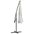 vidaXL Large Cantilever Garden Parasol in Sand White