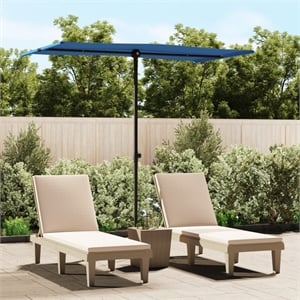 vidaXL Large Garden Parasol in Azure
