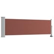 vidaXL Side Awning in Brown and Grey