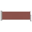 vidaXL Side Awning in Brown and Grey