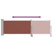 vidaXL Side Awning in Brown and Grey