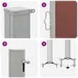 vidaXL Side Awning in Brown and Grey