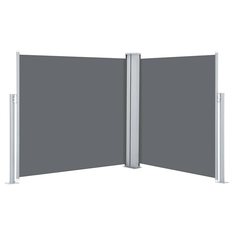 vidaXL Side Awning with PU Coating in Anthracite