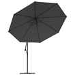 vidaXL Large Cantilever Garden Parasol in Anthracite
