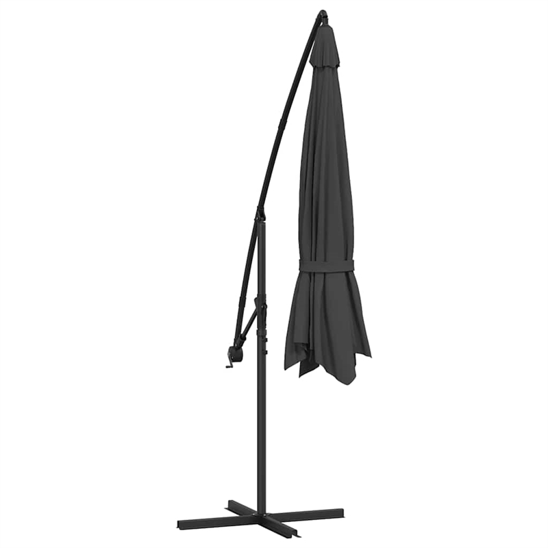 vidaXL Large Cantilever Garden Parasol in Anthracite
