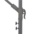 vidaXL Large Tiltable Cantilever Umbrella in Taupe