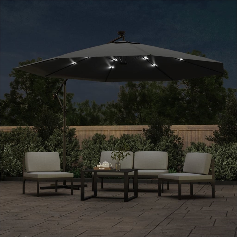 vidaXL Cantilever Garden Parasol in Anthracite