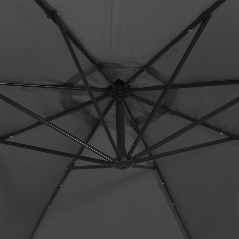 vidaXL Cantilever Garden Parasol in Anthracite