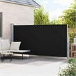 vidaXL Polyester Fabric and Steel Frame Retractable Side Awning in Gray