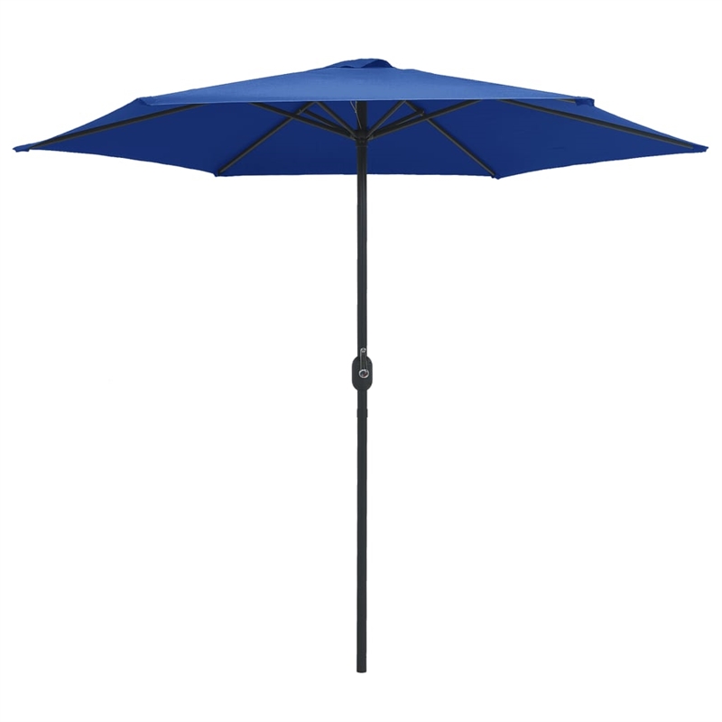 vidaXL Large Foldable Garden Parasol in Azure