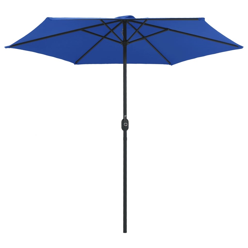 vidaXL Large Foldable Garden Parasol in Azure