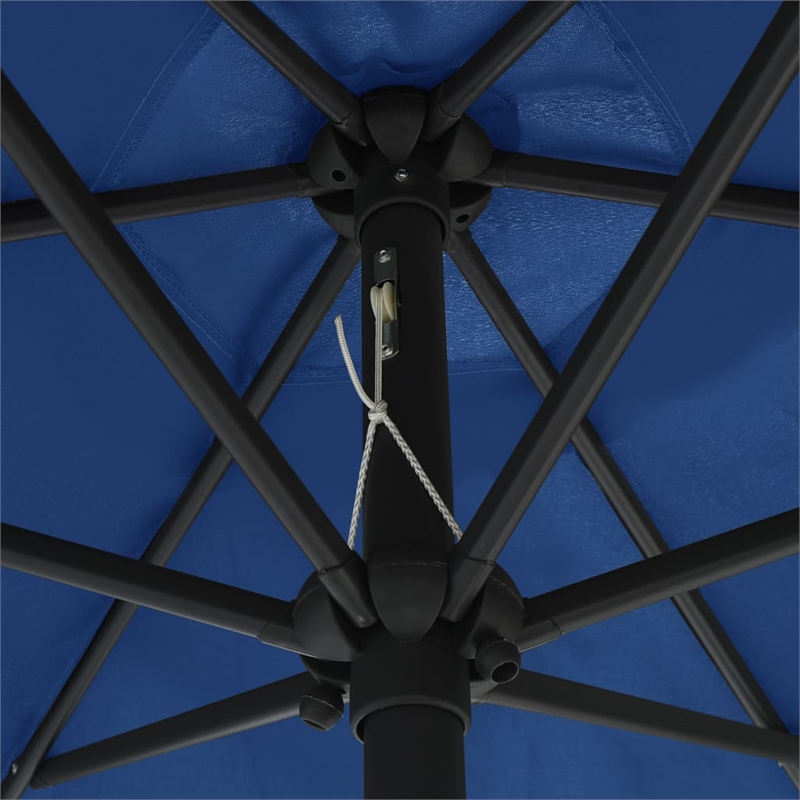 vidaXL Large Foldable Garden Parasol in Azure