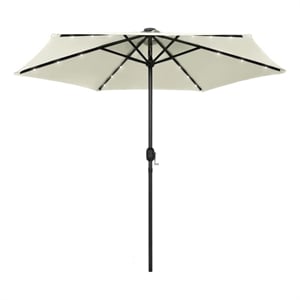 vidaXL 106.3&quot Diameter Garden Parasol in Sand White