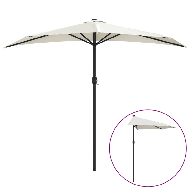 vidaXL Garden Parasol in Sand