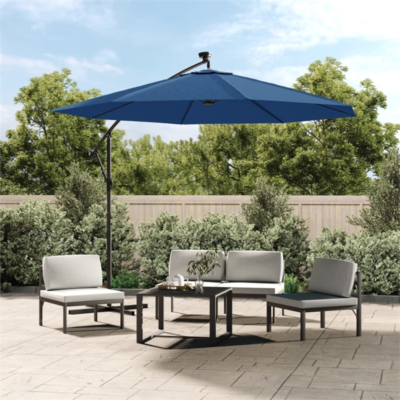 vidaXL Cantilever Patio Umbrella in Azure