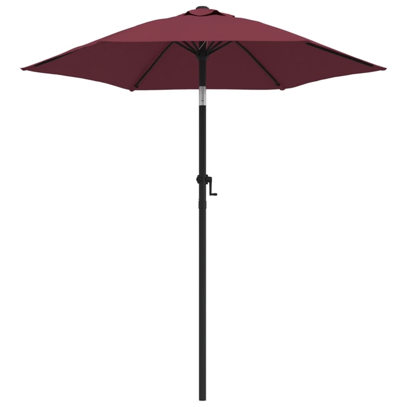 vidaXL Garden Parasol in Burgundy and Dark Grey
