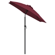 vidaXL Garden Parasol in Burgundy and Dark Grey