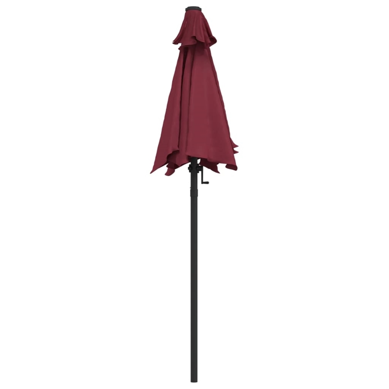 vidaXL Garden Parasol in Burgundy and Dark Grey