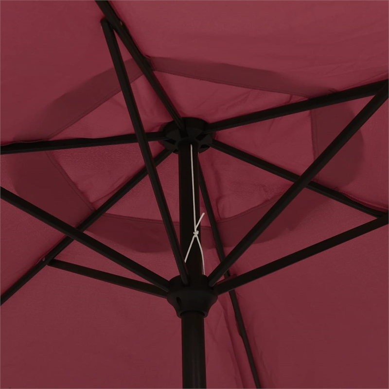 vidaXL Garden Parasol in Burgundy and Dark Grey
