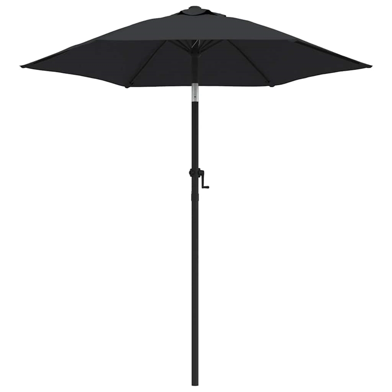 vidaXL Medium Garden Parasol in Black and Dark Grey