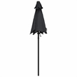 vidaXL Medium Garden Parasol in Black and Dark Grey